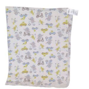 Carters Turtle Alligator Elephant Scooter Car Lovey Receiving Blanket 36" X 28"